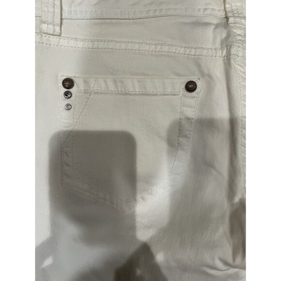 NWT Women’s Cache Ivory 5 Pocket Jeans Cotton Blend Size 8 - Picture 6 of 9